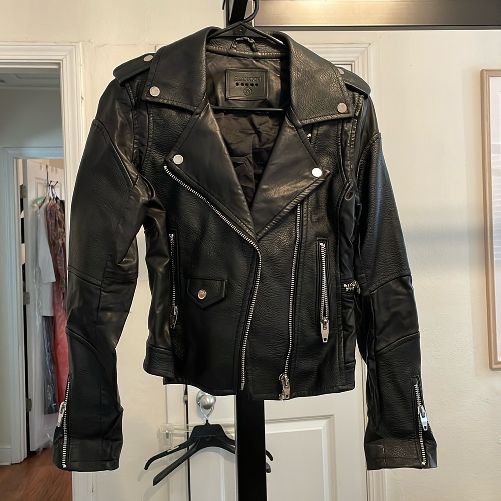 Blank nyc moto leather jacket